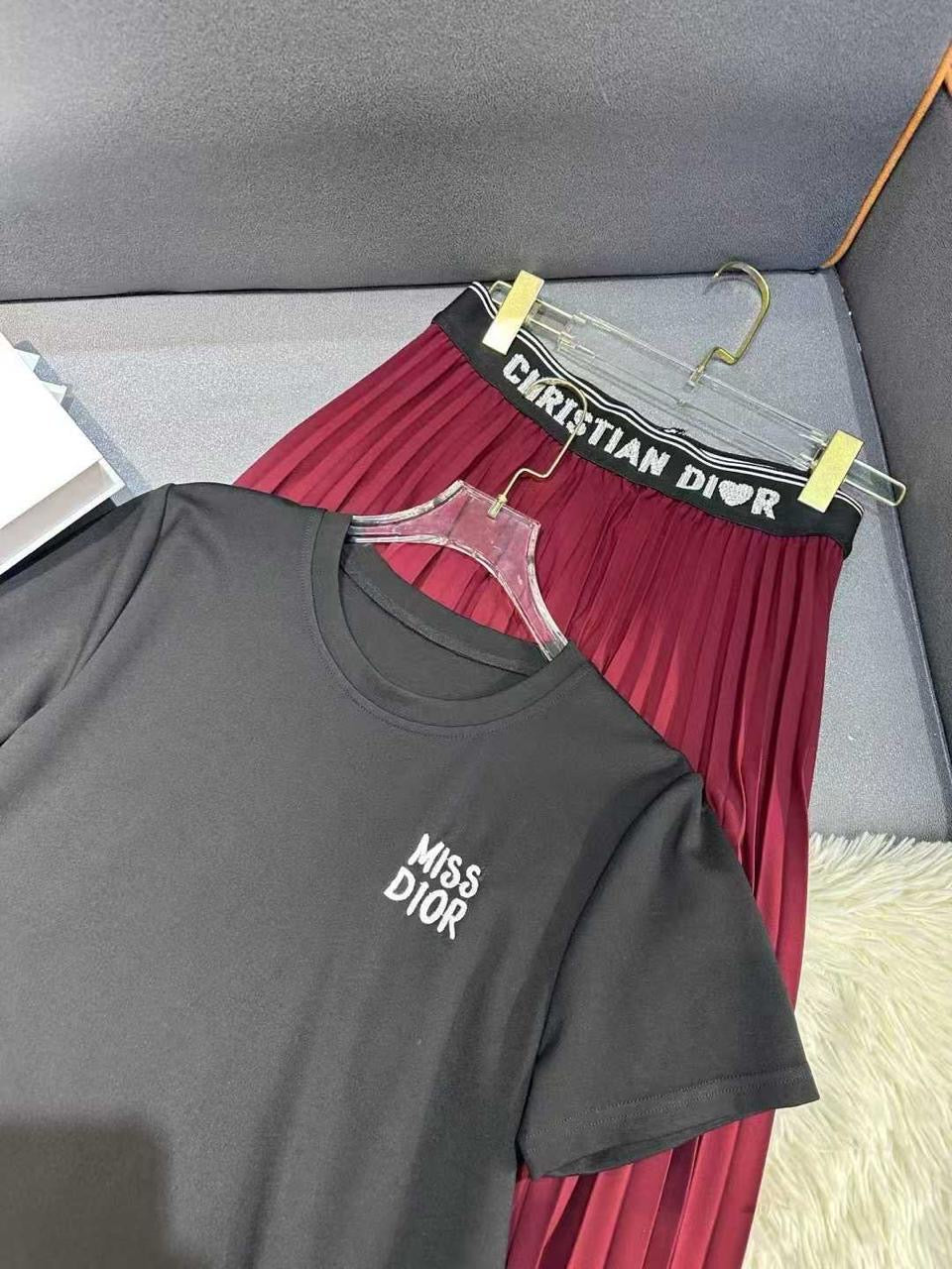 Dior clothes set / skirt & tshirt