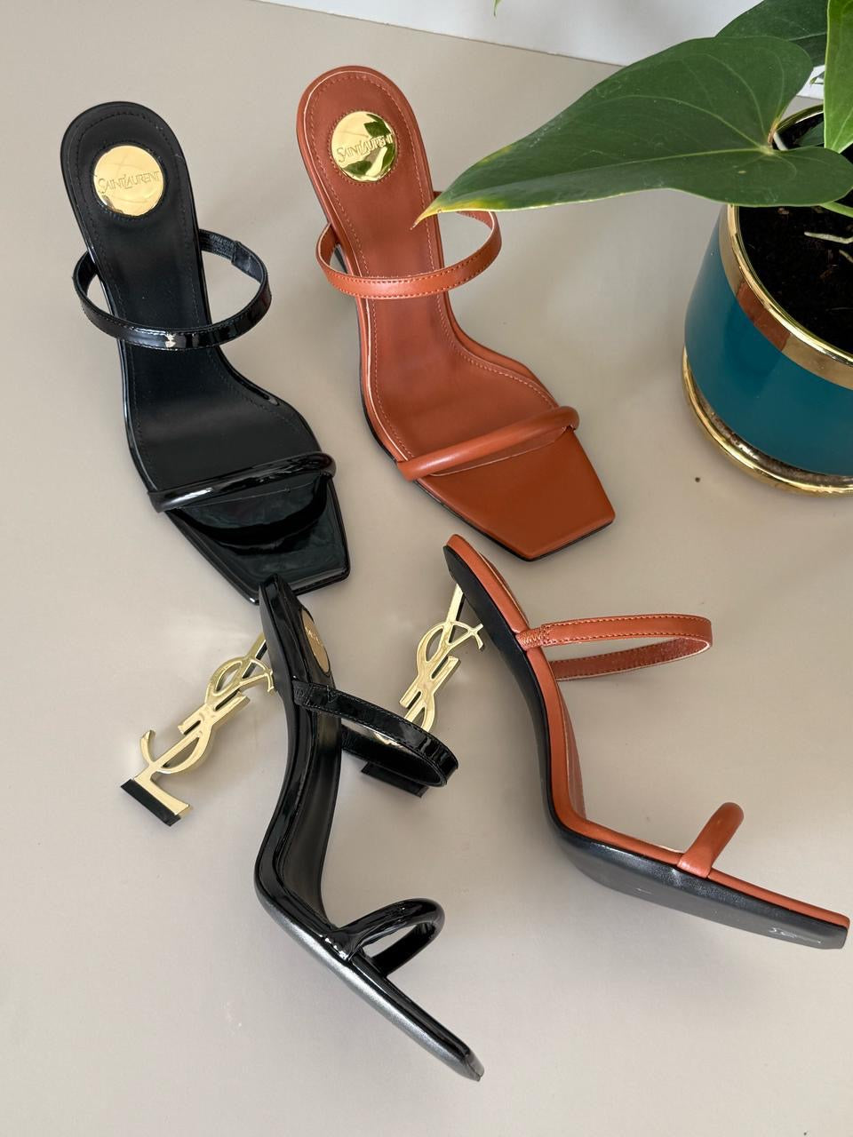 Ysl sandals heels