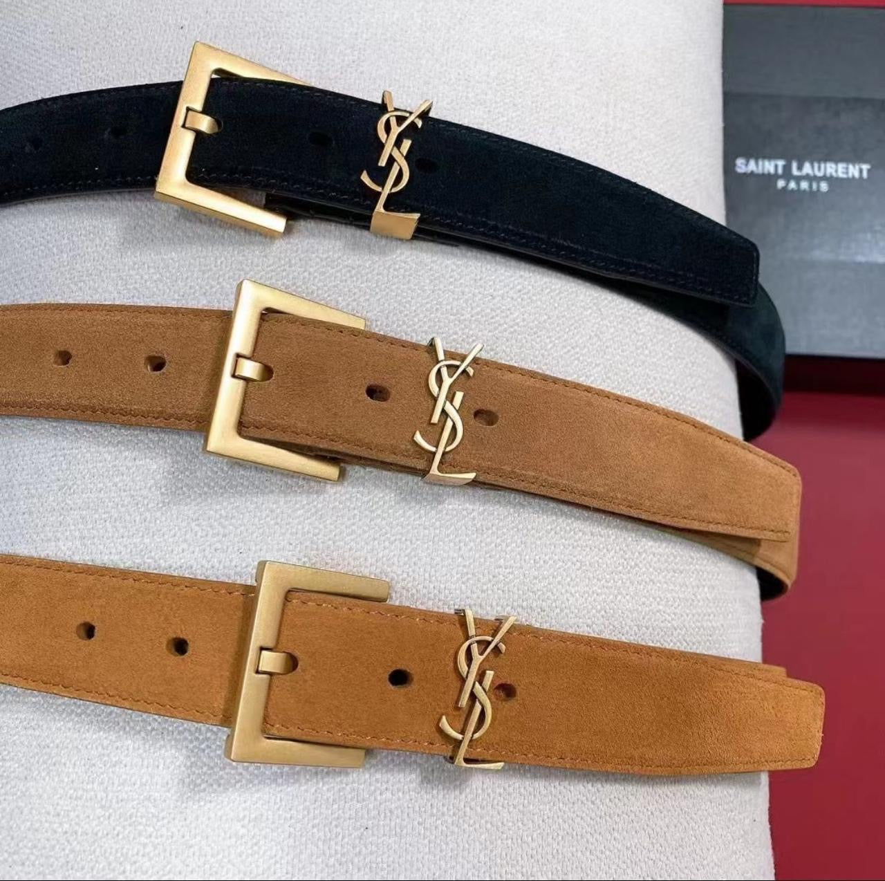 Ysl belt - suede