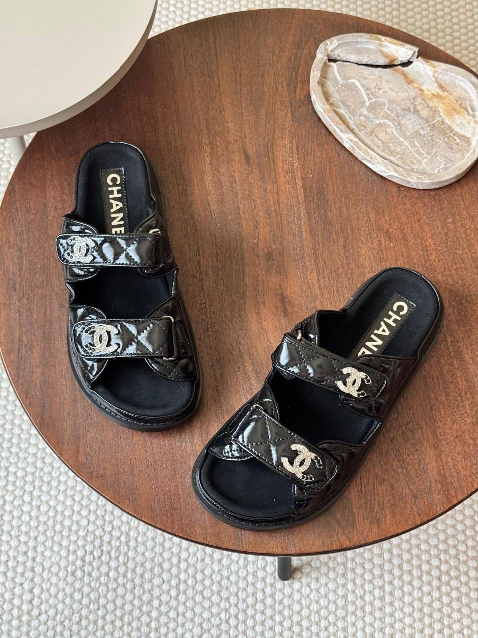Chanel sandals. & Chanel slippers