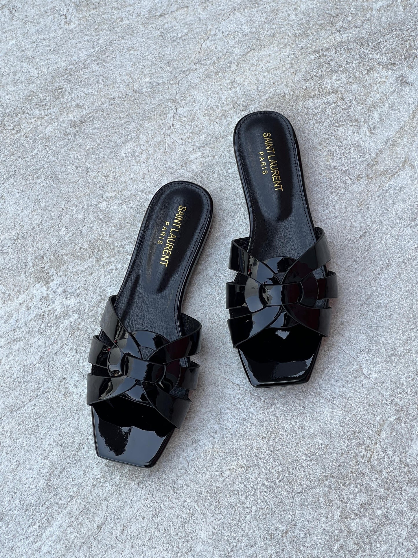 Ysl slippers - shiny