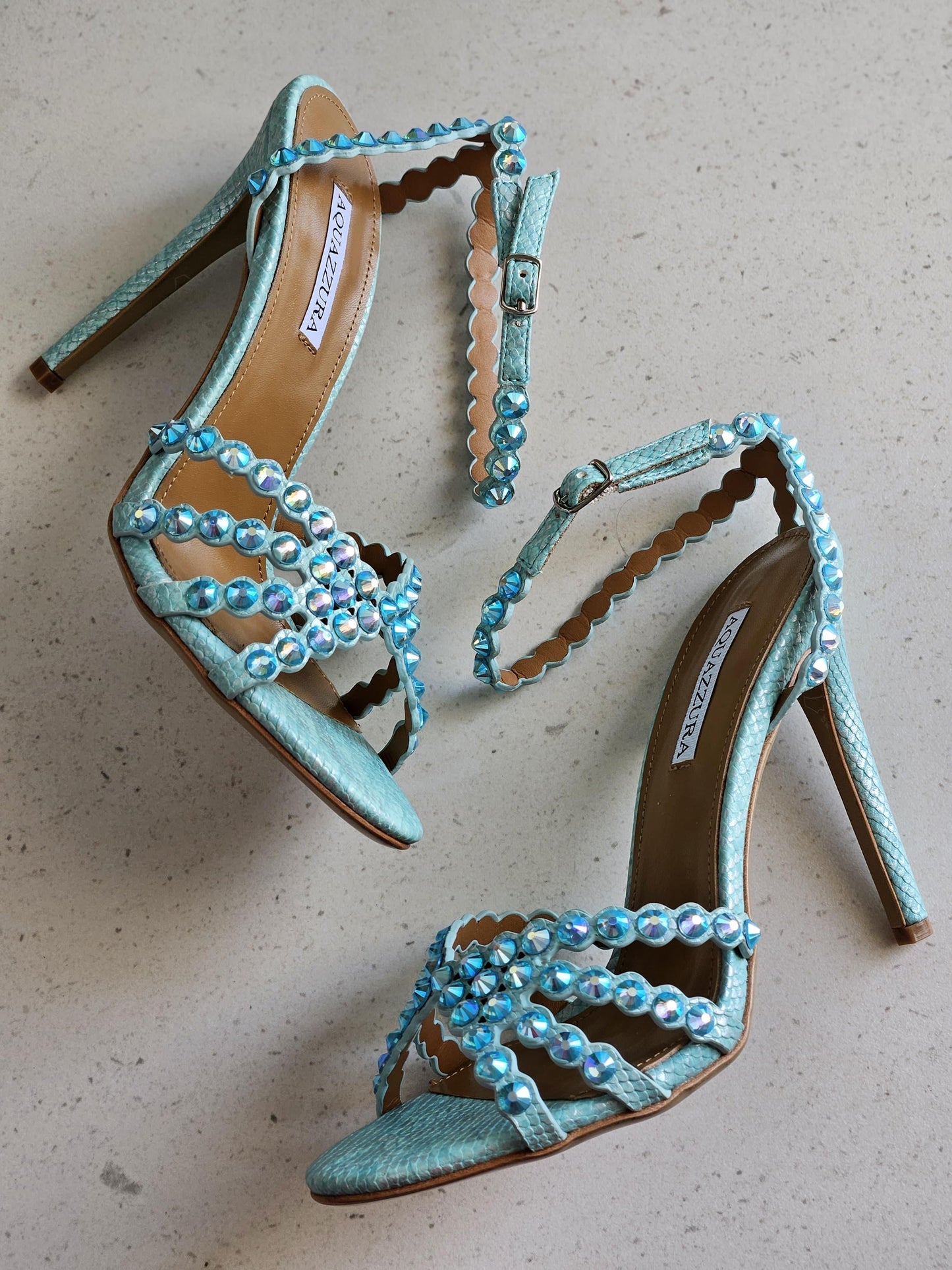 Aquazurra sandals heels - blue