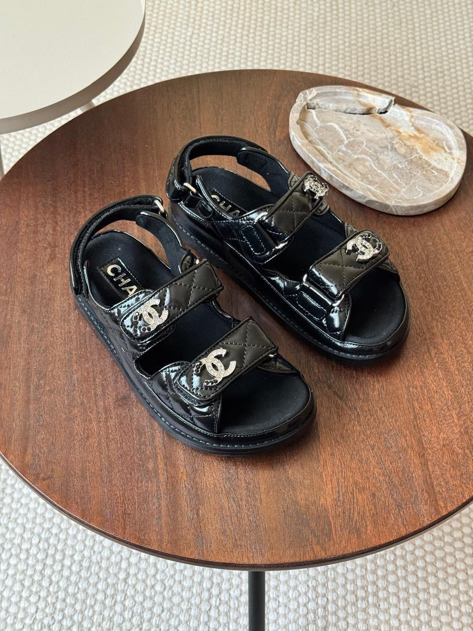 Chanel sandals. & Chanel slippers