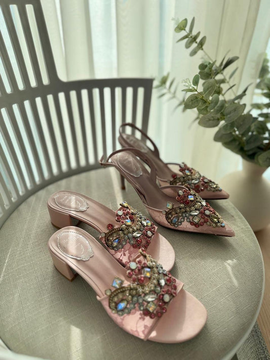 Rene caovilla heels & rene caovilla sandals heels pink
