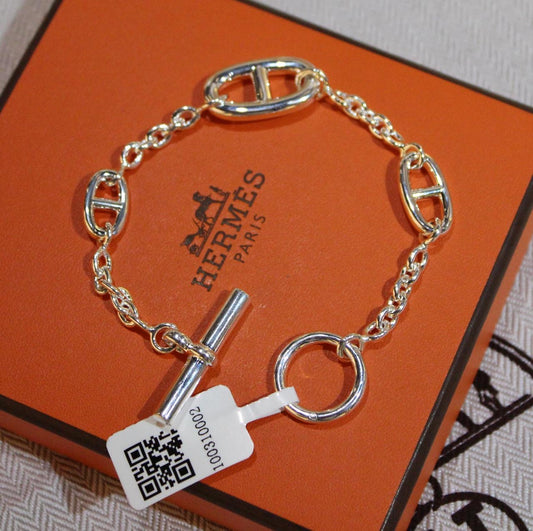 Hermes bracelet (real silver)