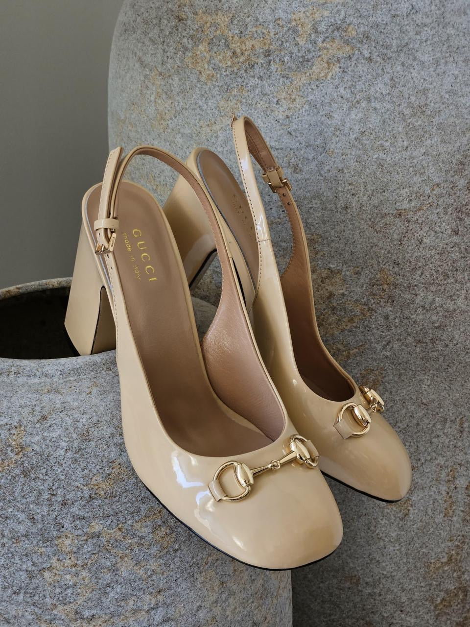 Gucci heels nude