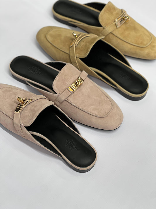 Hermes mules - suede