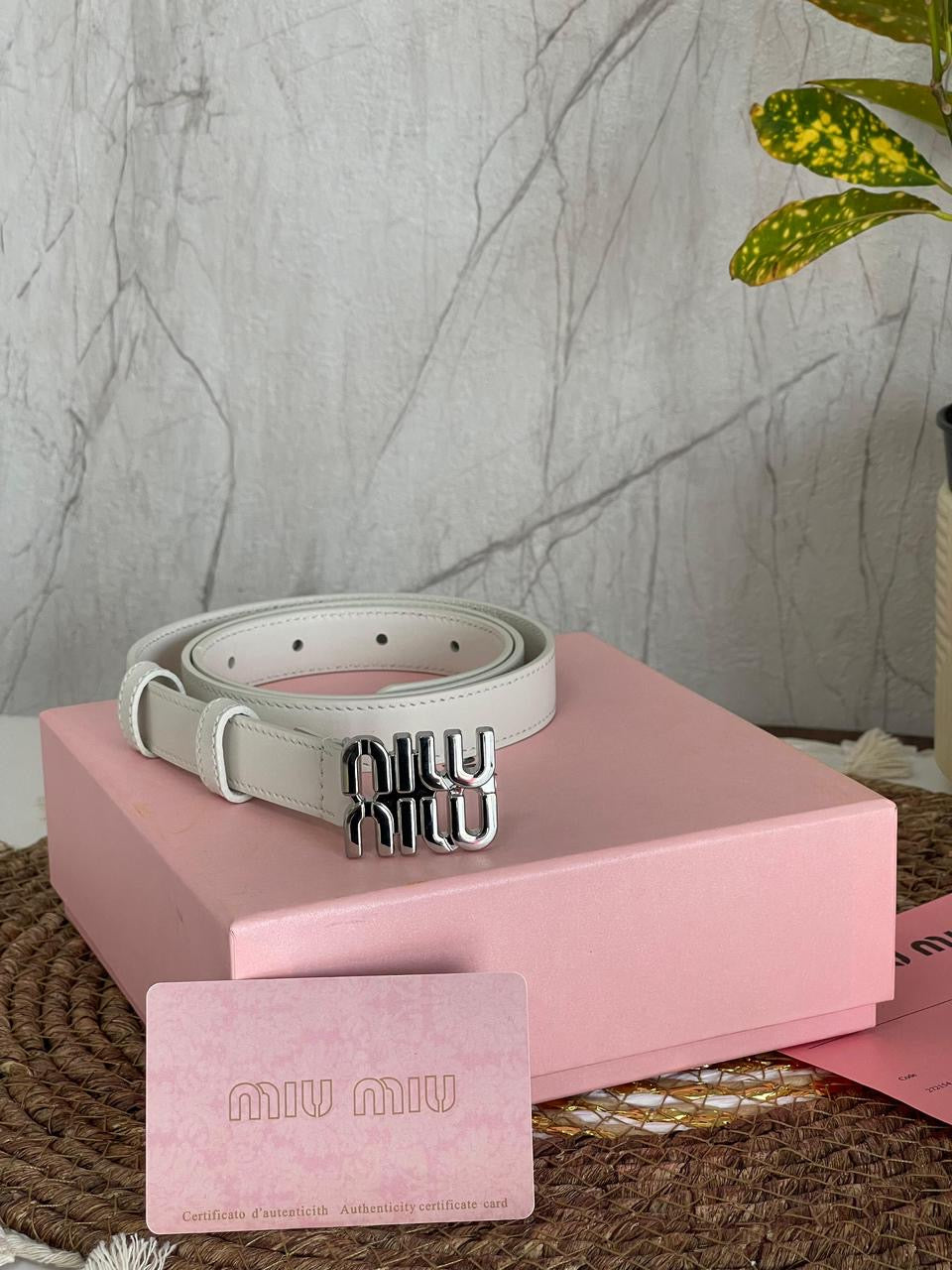 Miu miu belt