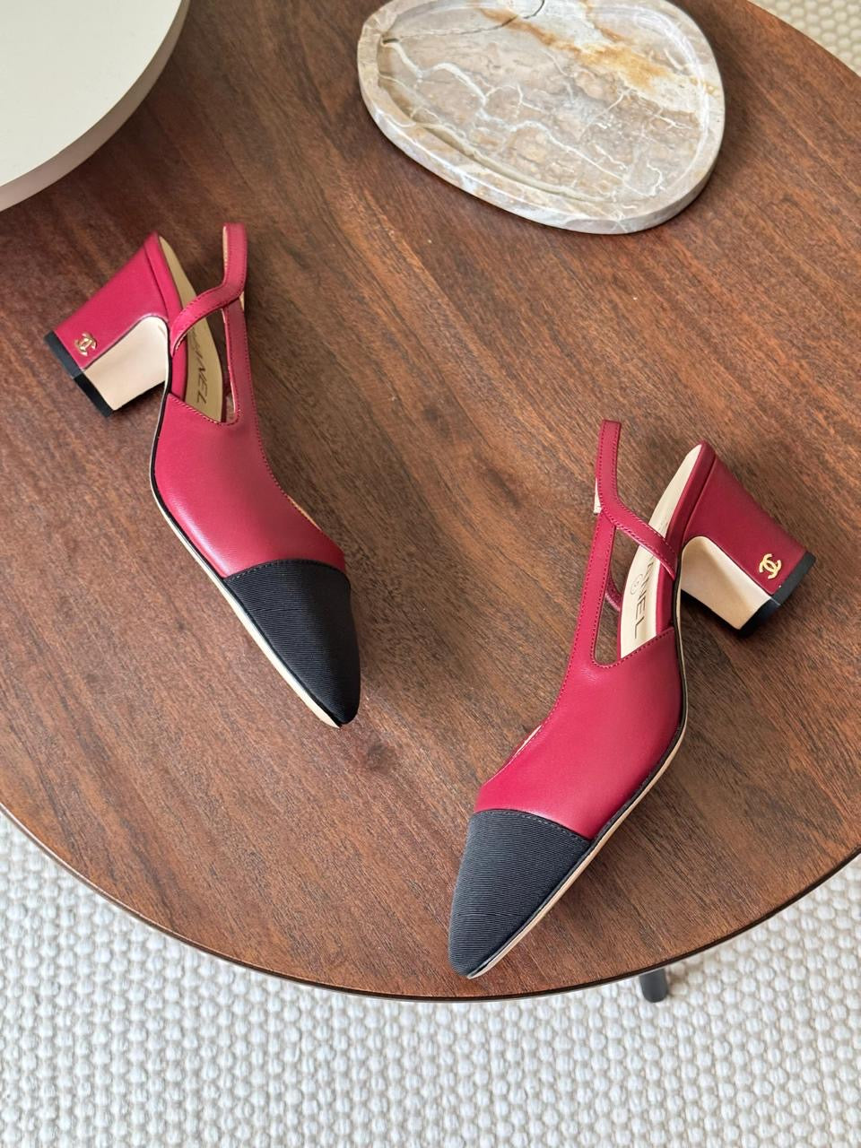 Chanel heels - red