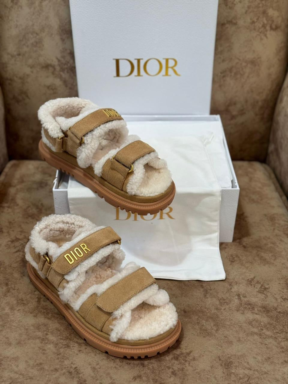 Dior sandals.