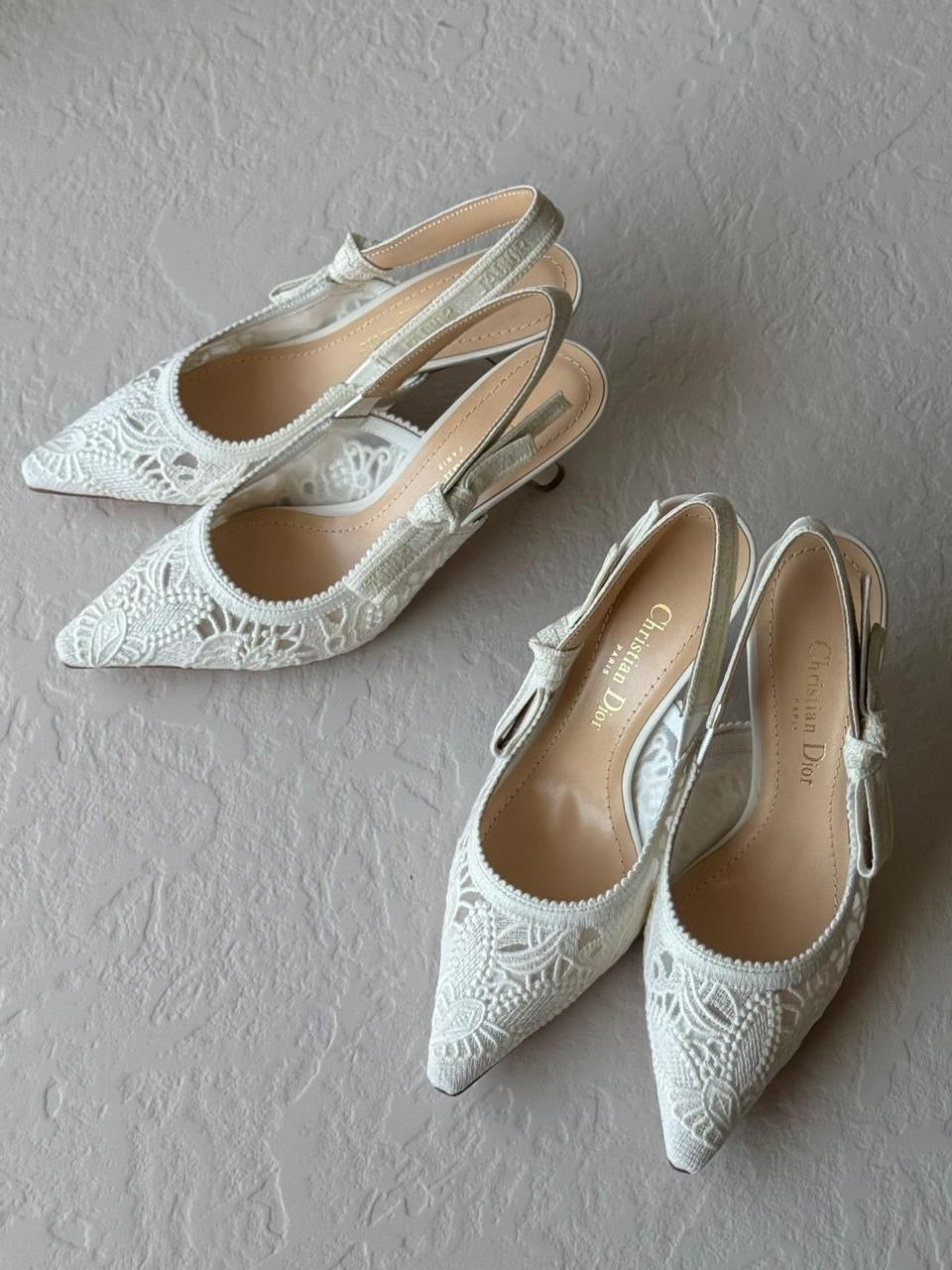 Dior heels - low and high
