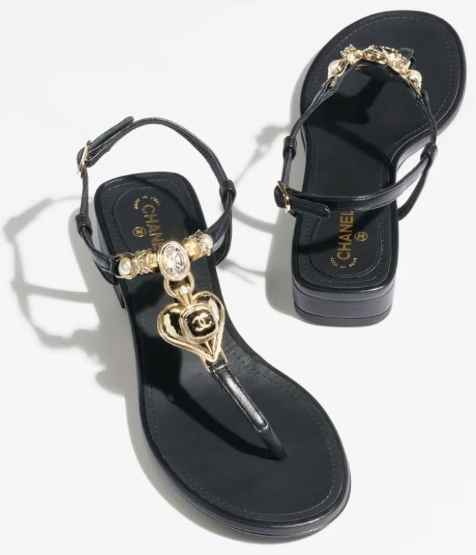 Chanel sandals.