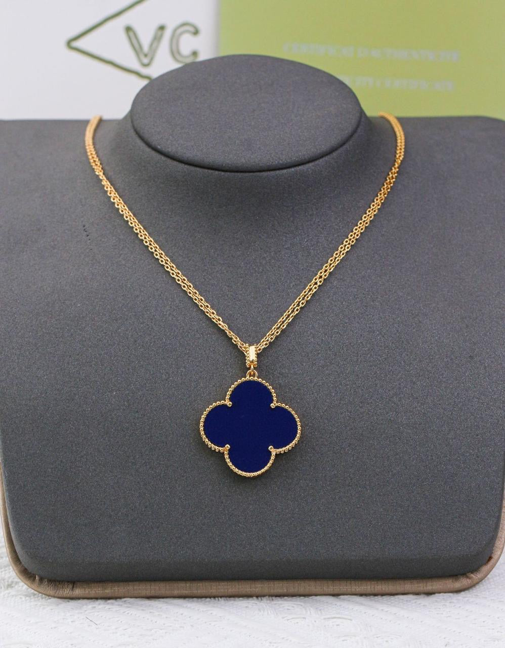 Van cleef necklace blue