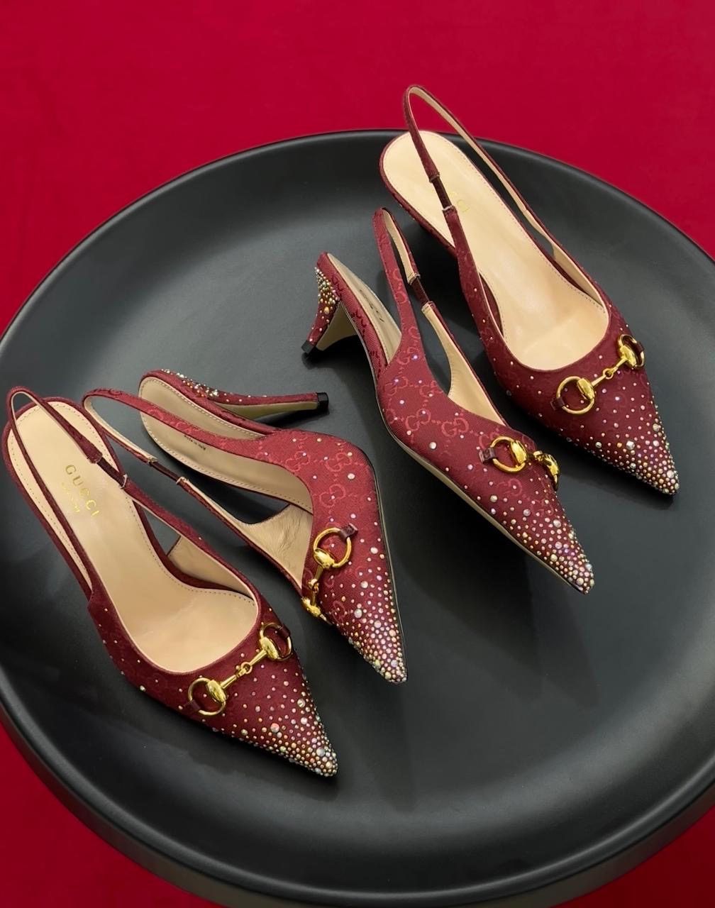 Gucci heels maroon