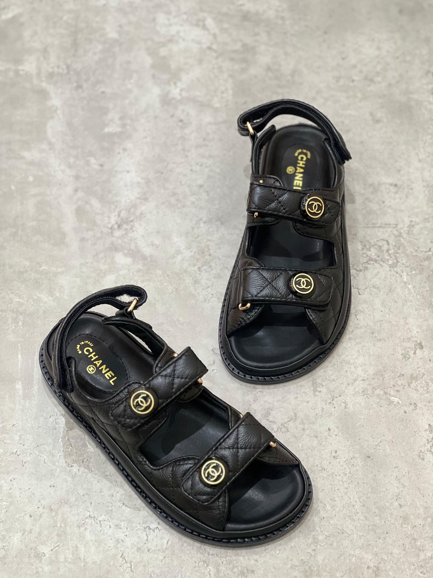 Chanel sandals.