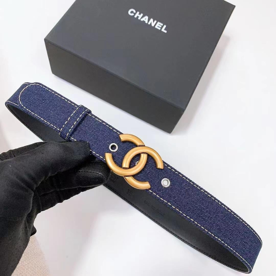 Chanel belt - blue