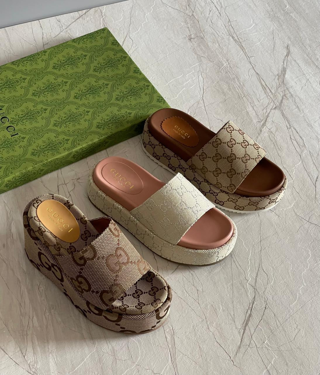 Gucci slippers - wedges