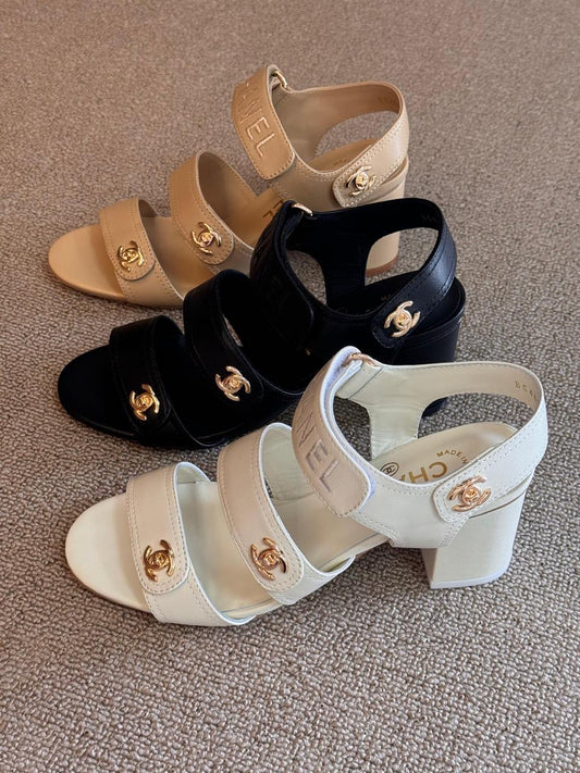 Chanel sandals heels