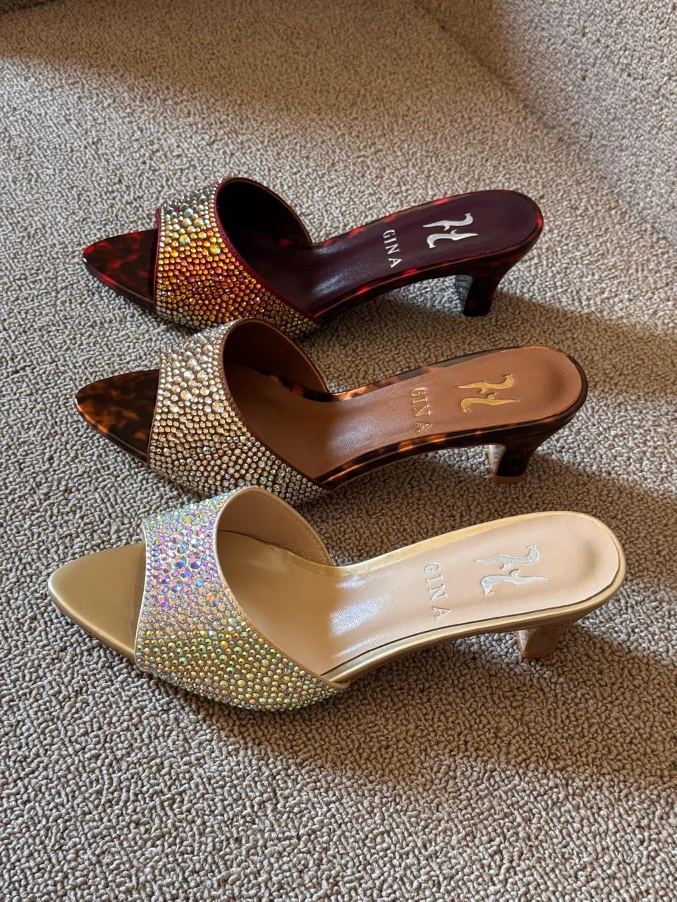Gina sandals heels - low heels