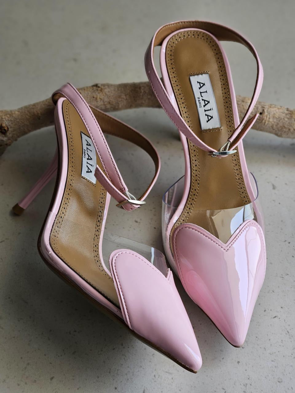 Alaia heels pink(low and high)