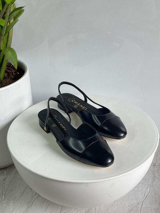 Chanel heels - low heels flat