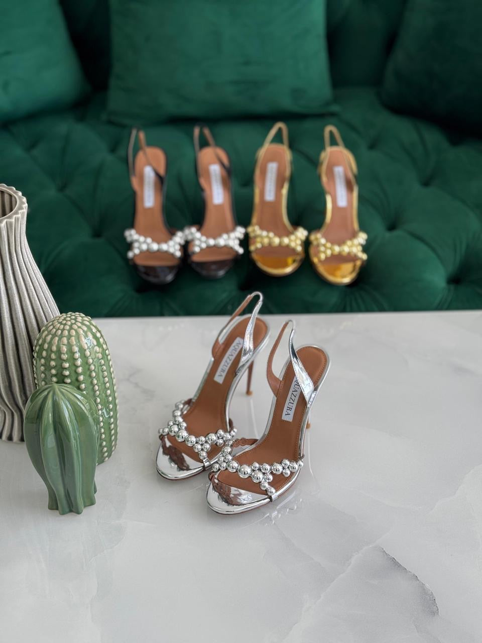 Aquazurra sandals heels