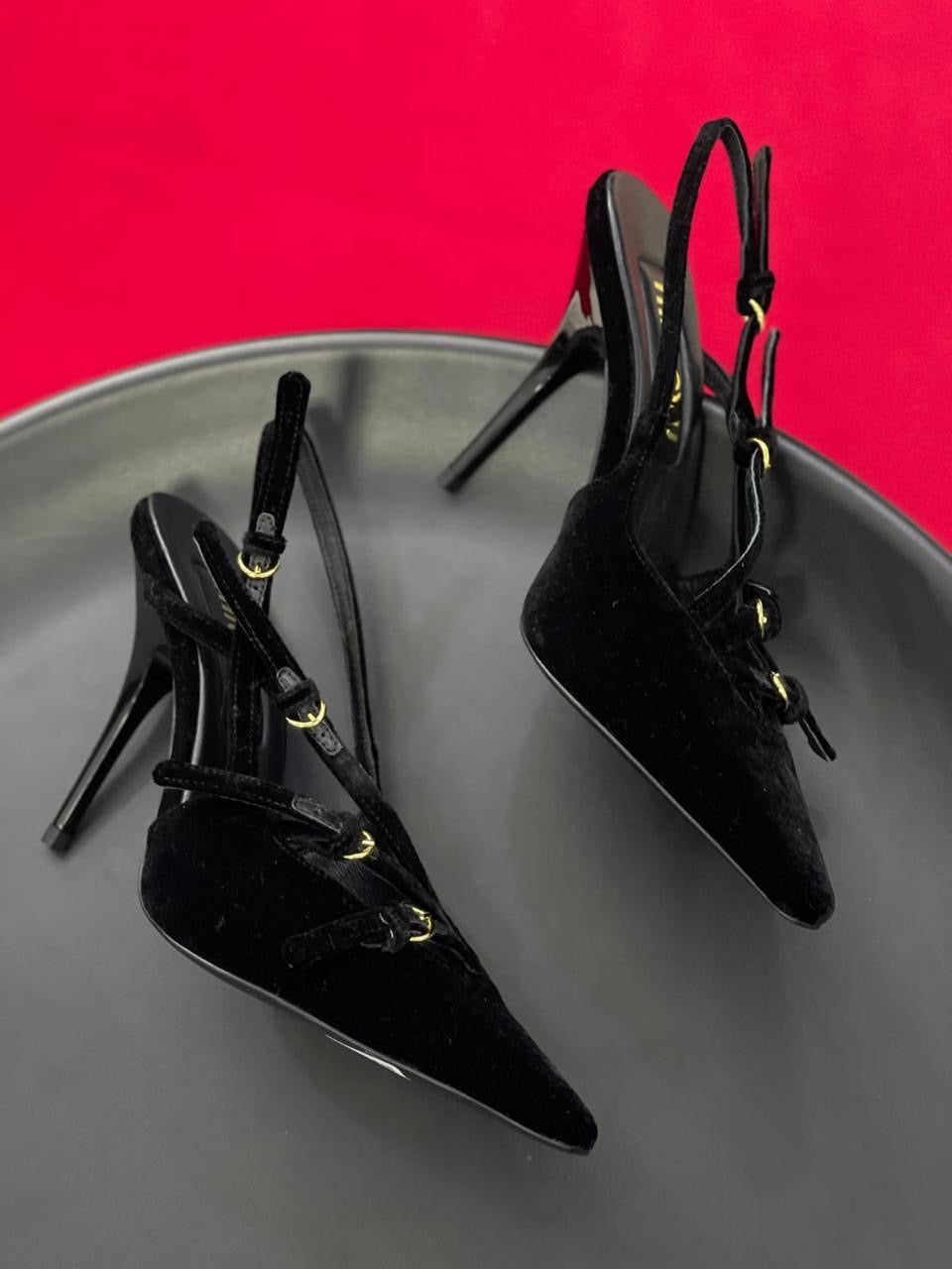 Miu miu heels suede