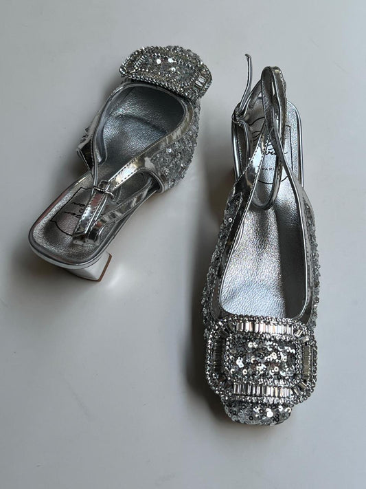 Roger vivier heels - silver
