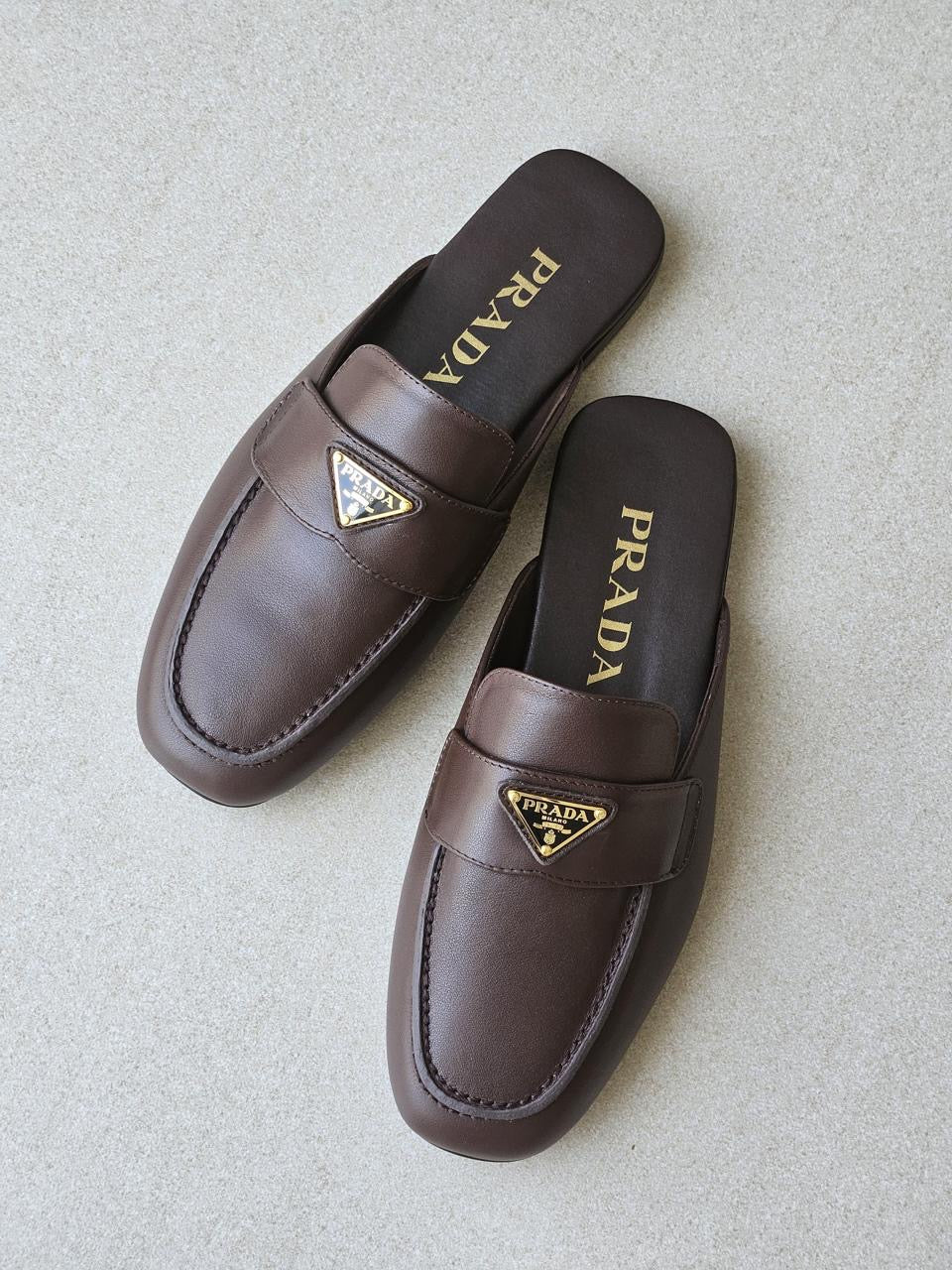 Prada mules - brown