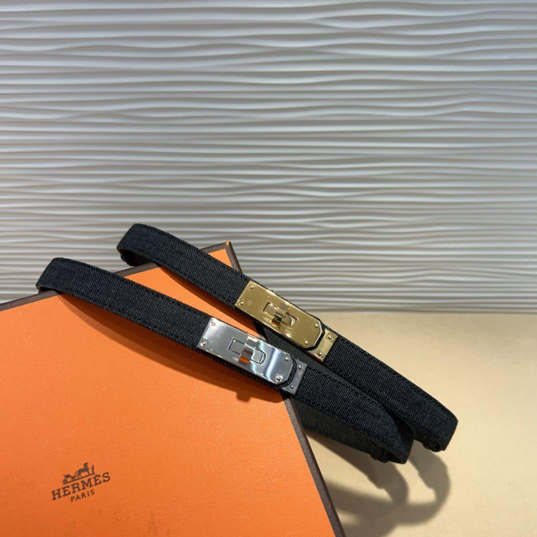 Hermes belt - denim