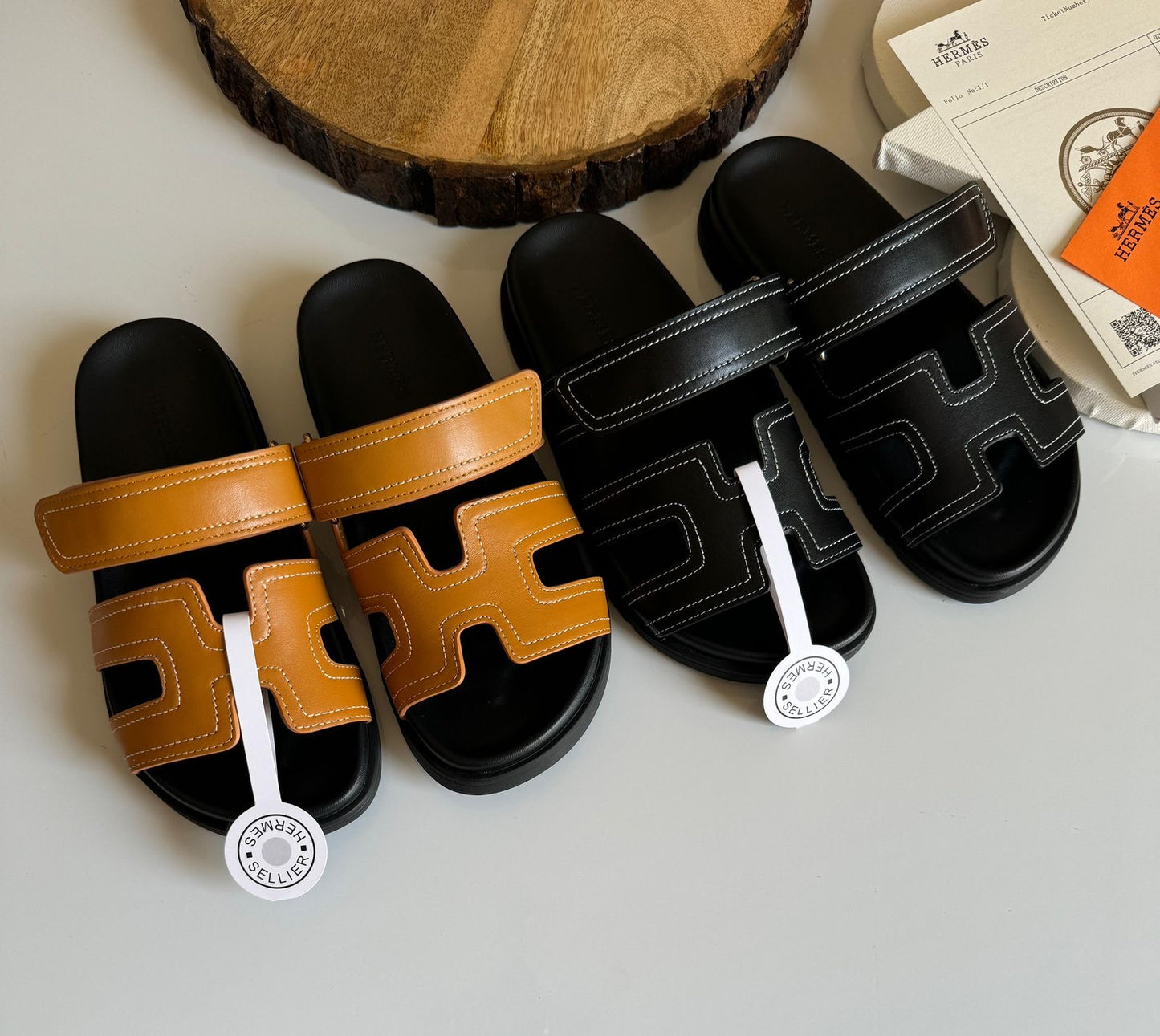 Hermes slippers chypre