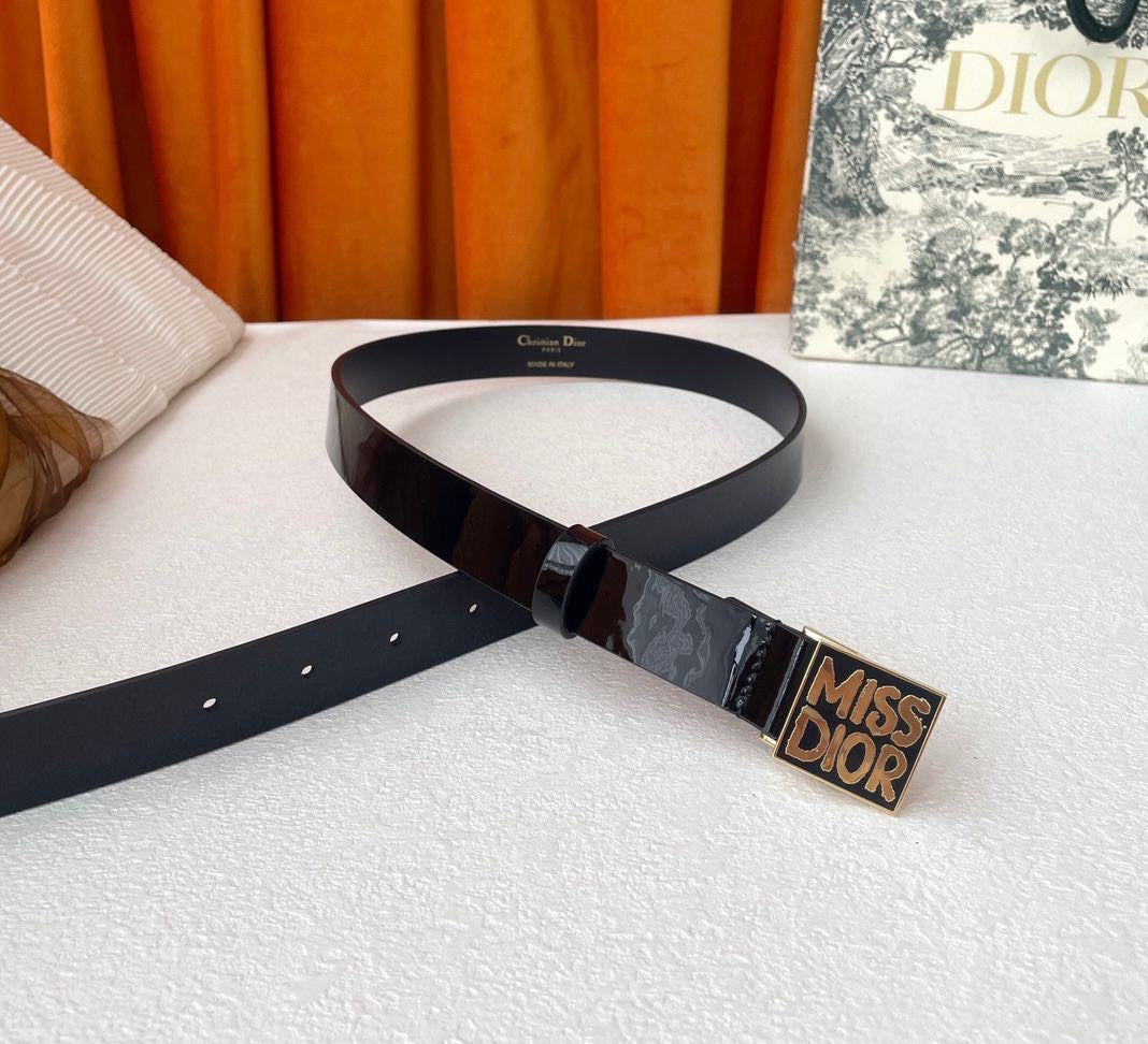 Dior belt shiny