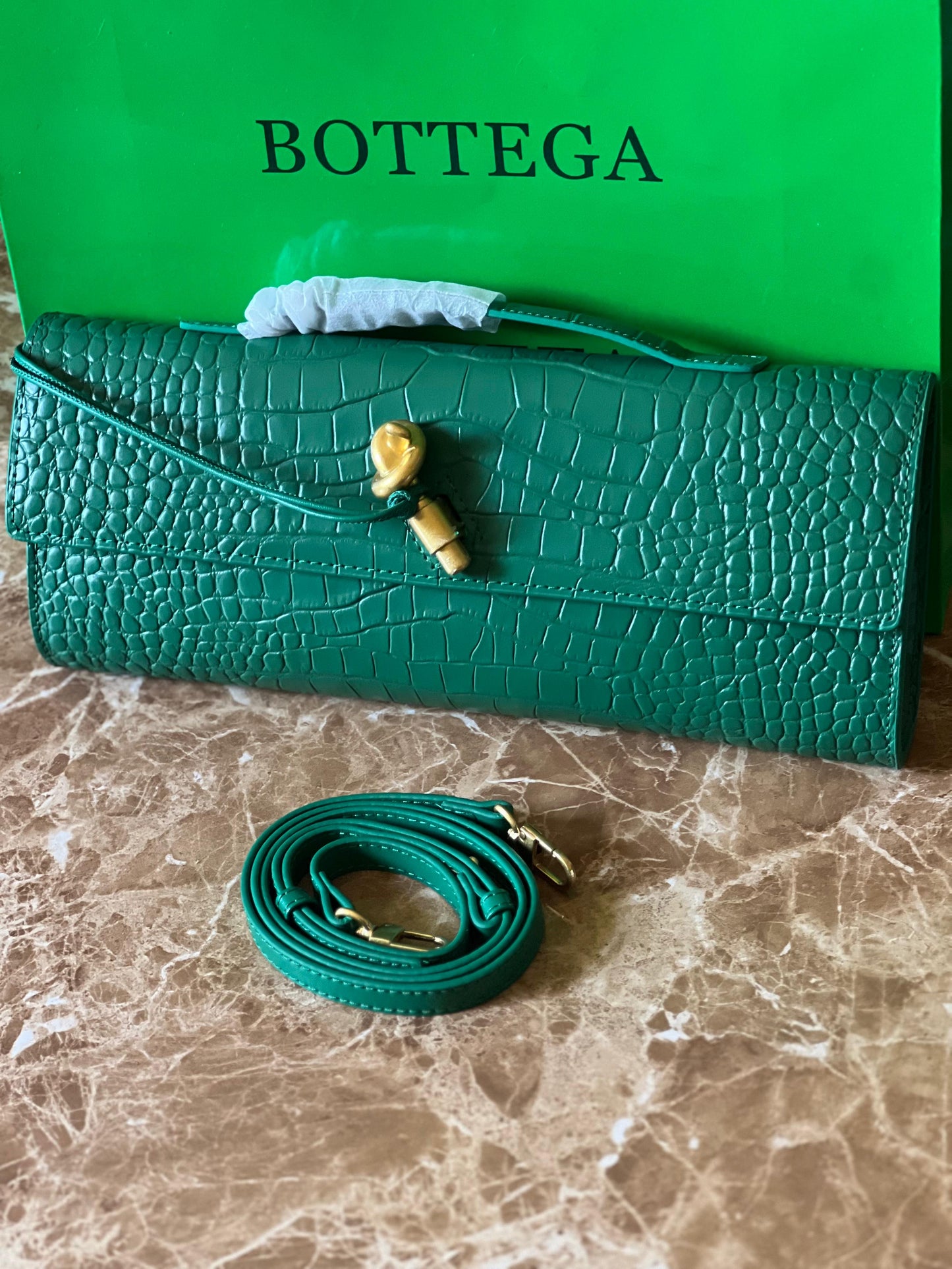 Bottega bag - clutch crocodile