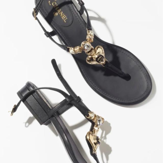 Chanel sandals.