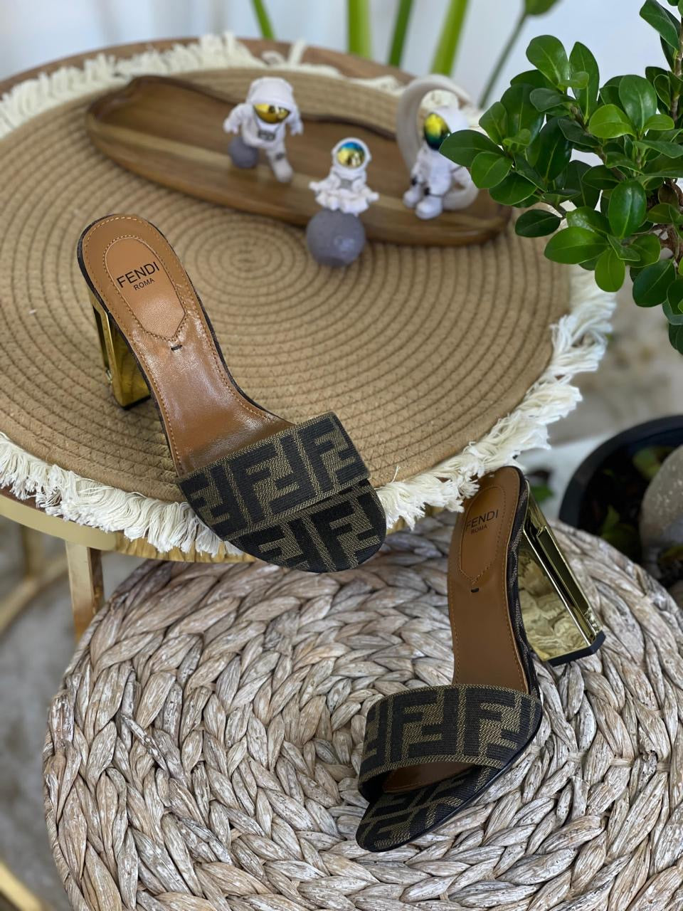 Fendi sandals heels