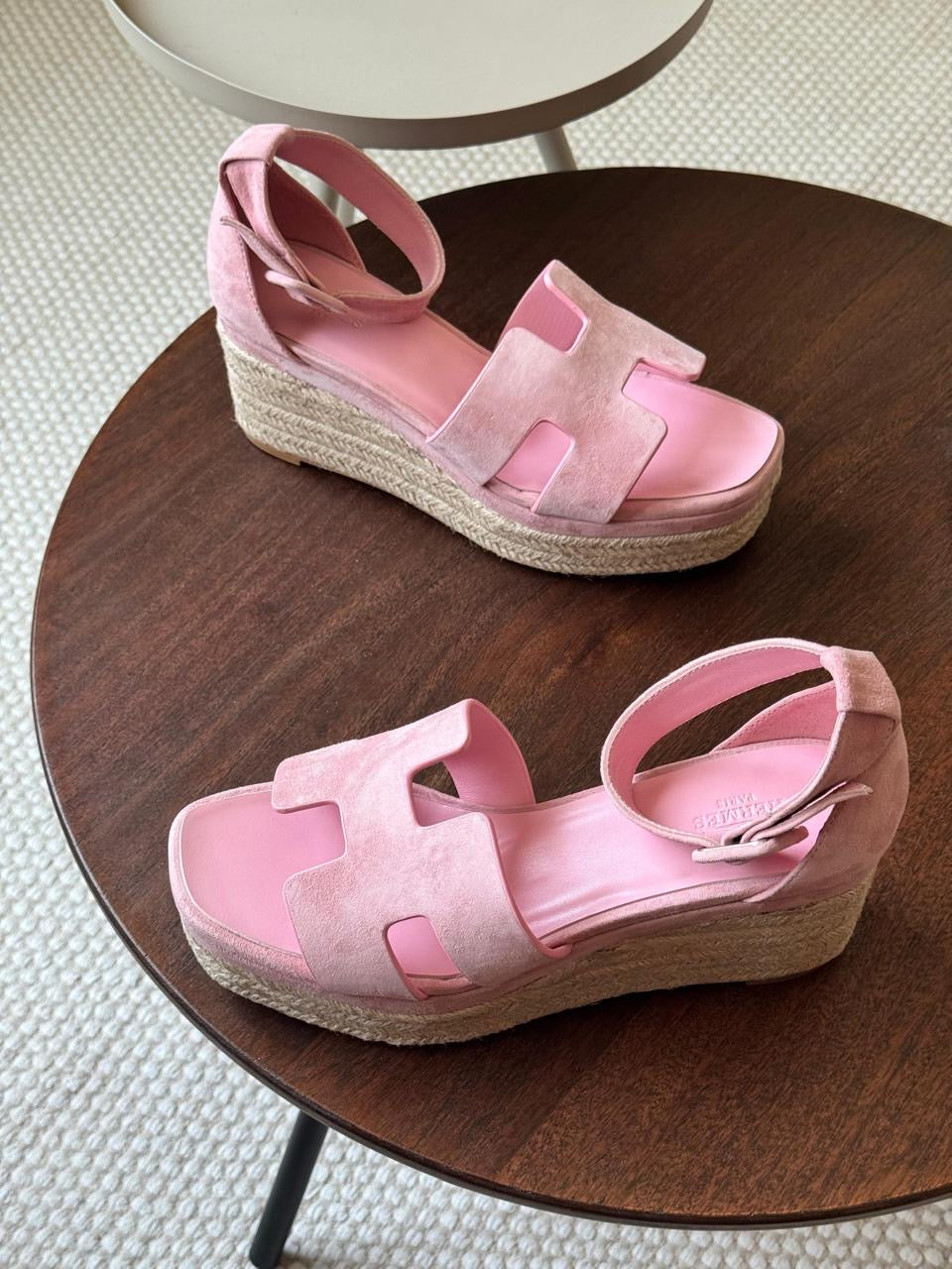 Hermes sandals heels wedges