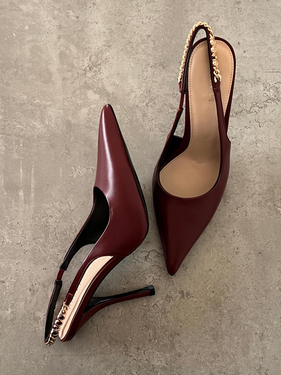 Gucci heels maroon