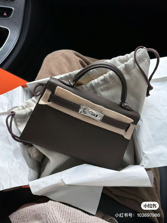 Hermes bag  - kelly 21 cm sliver