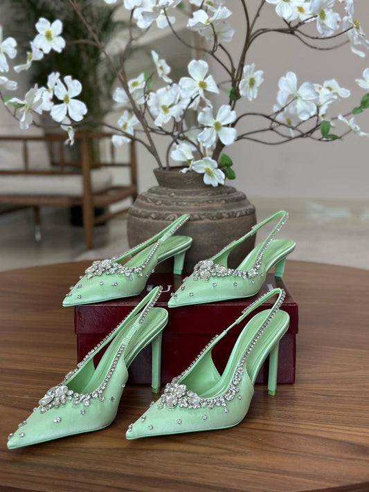 Gucci heels - light green