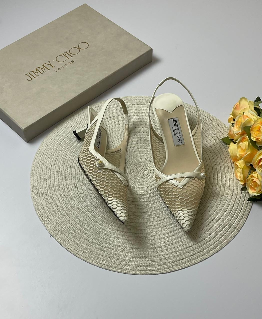 Jimmy choo heels - white