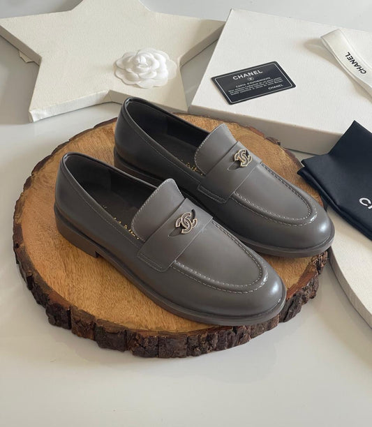 Chanel loafer grey