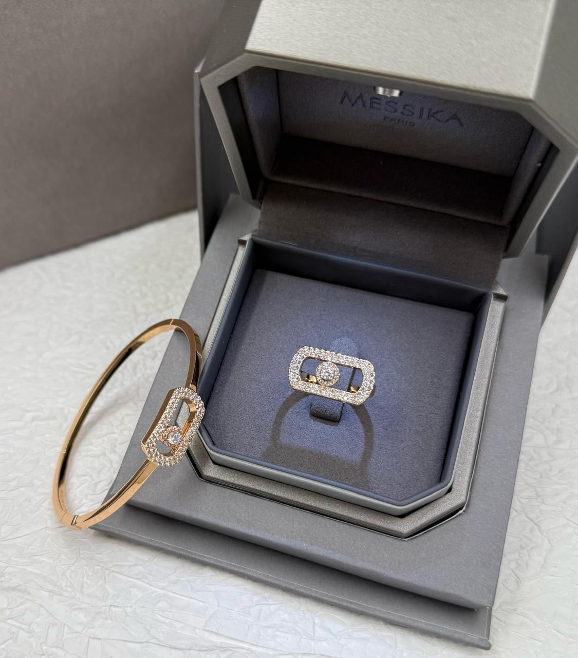 Messika jewelry set ( bangle & ring )