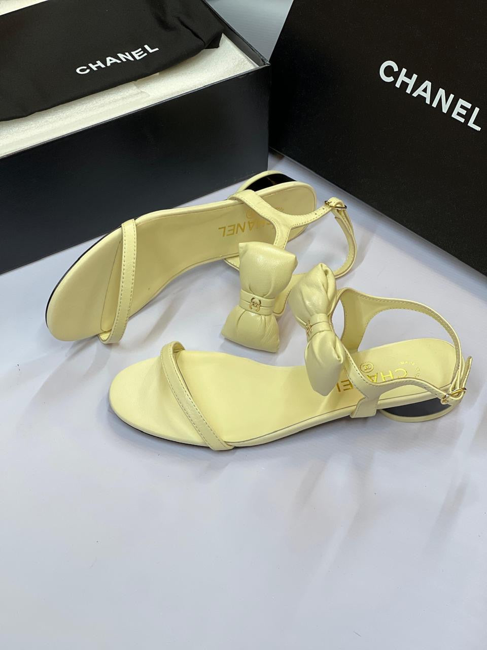 Chanel sandals.