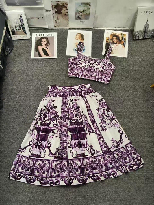 D&G dress 2 pcs - purple