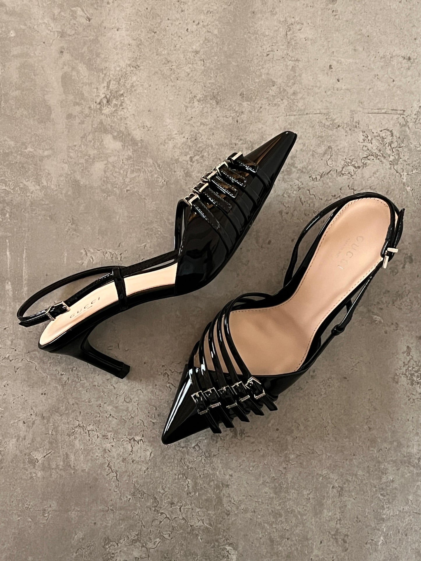 Gcci sandals heels