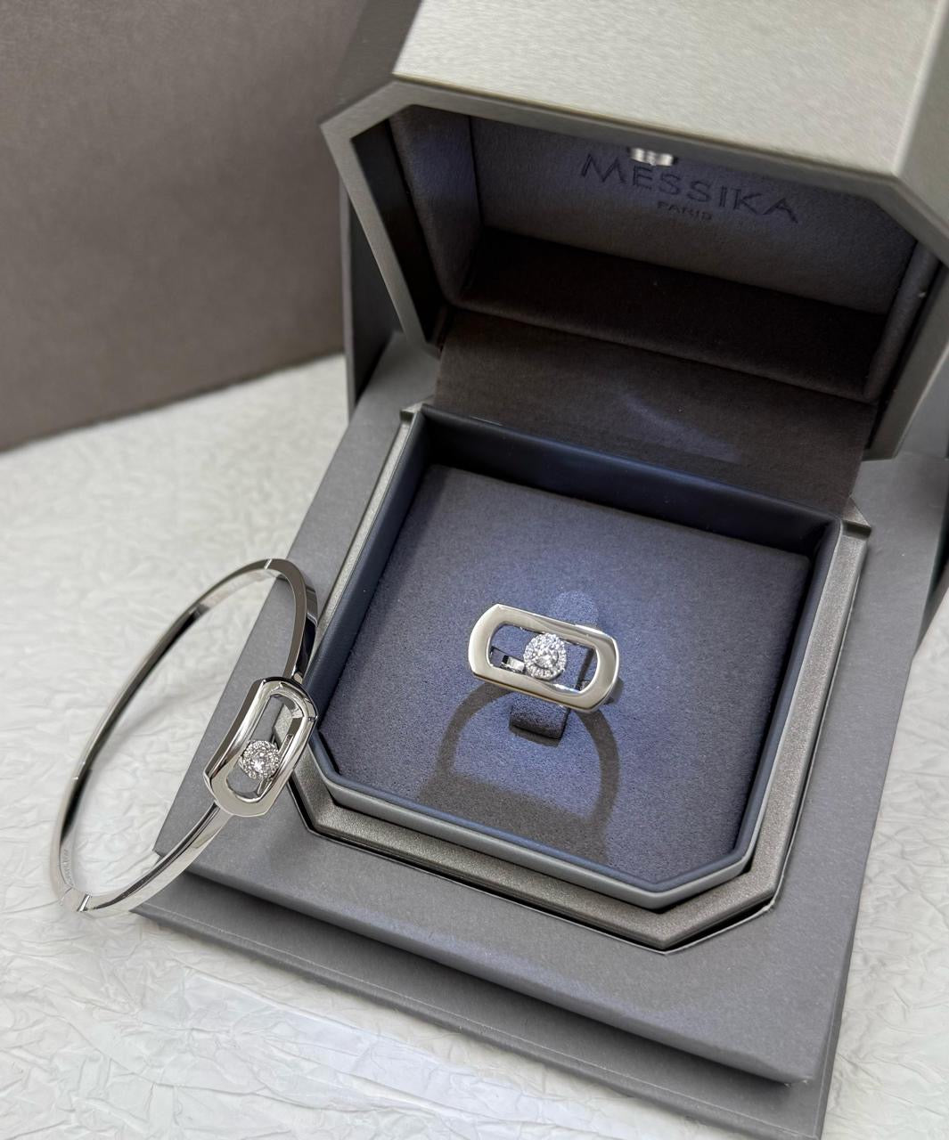 Messika jewelry set ( bangle & ring )