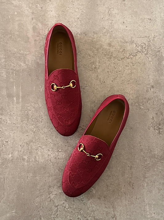 Gcci loafers red