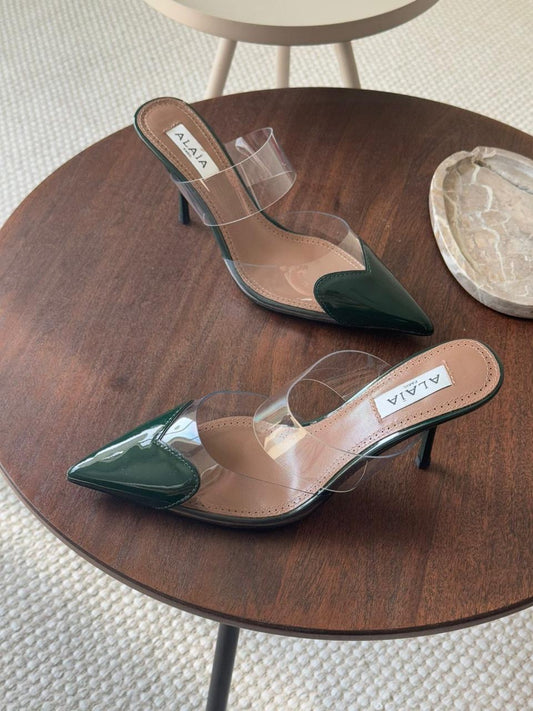 Alaia heels green