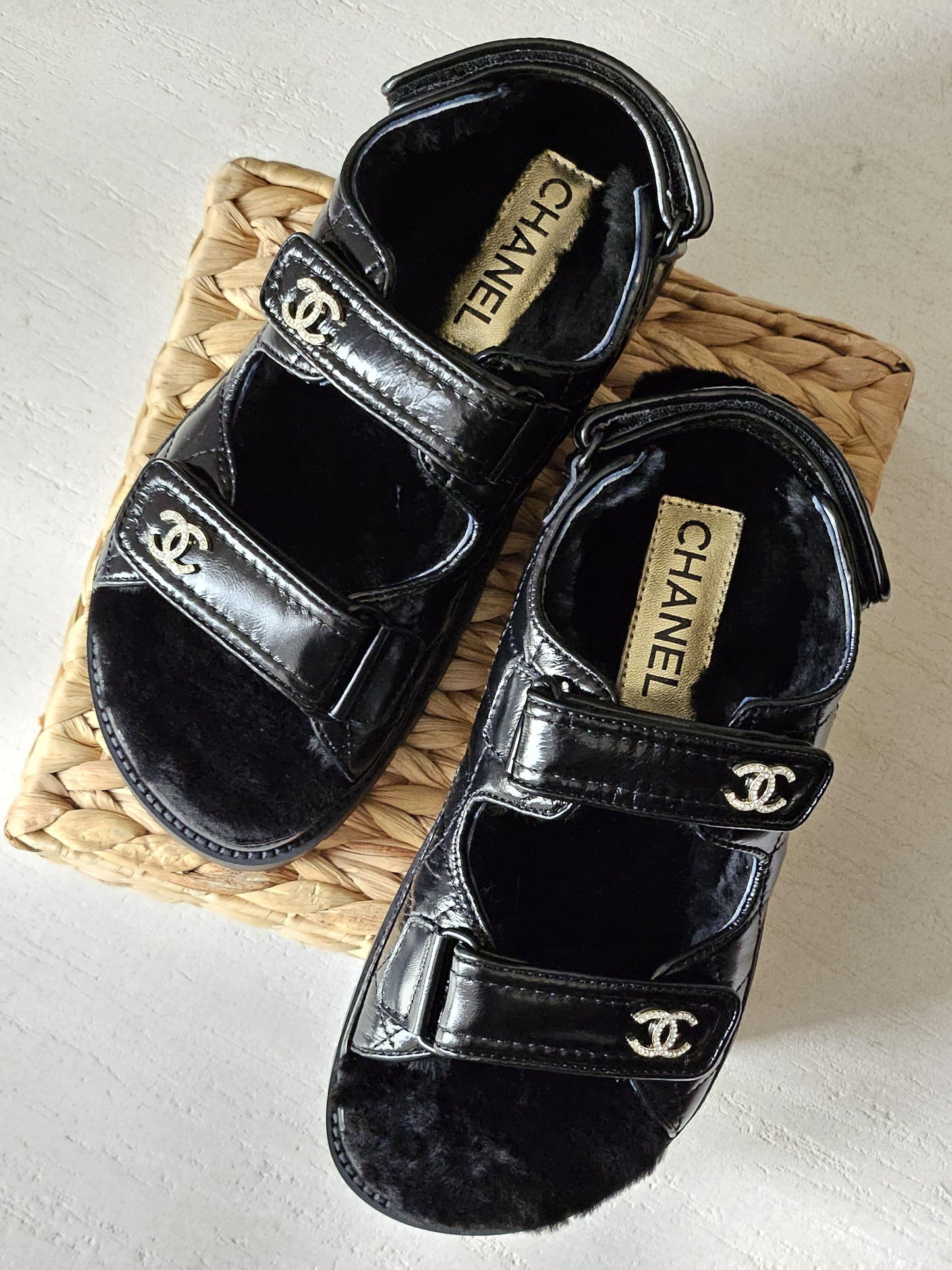 Chanel sandals.