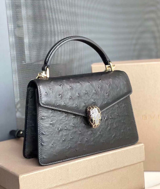 Bvlgari bag - ostrich leather